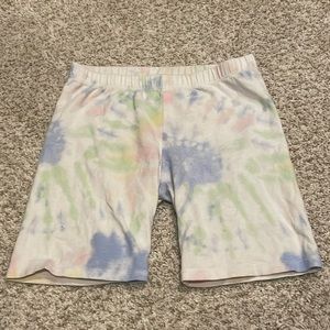 Tie Dye Rainbow Bike Shorts